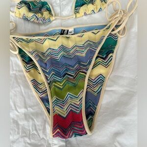 Missoni Mare Classic Triangle Bikini Italy size 40 XS